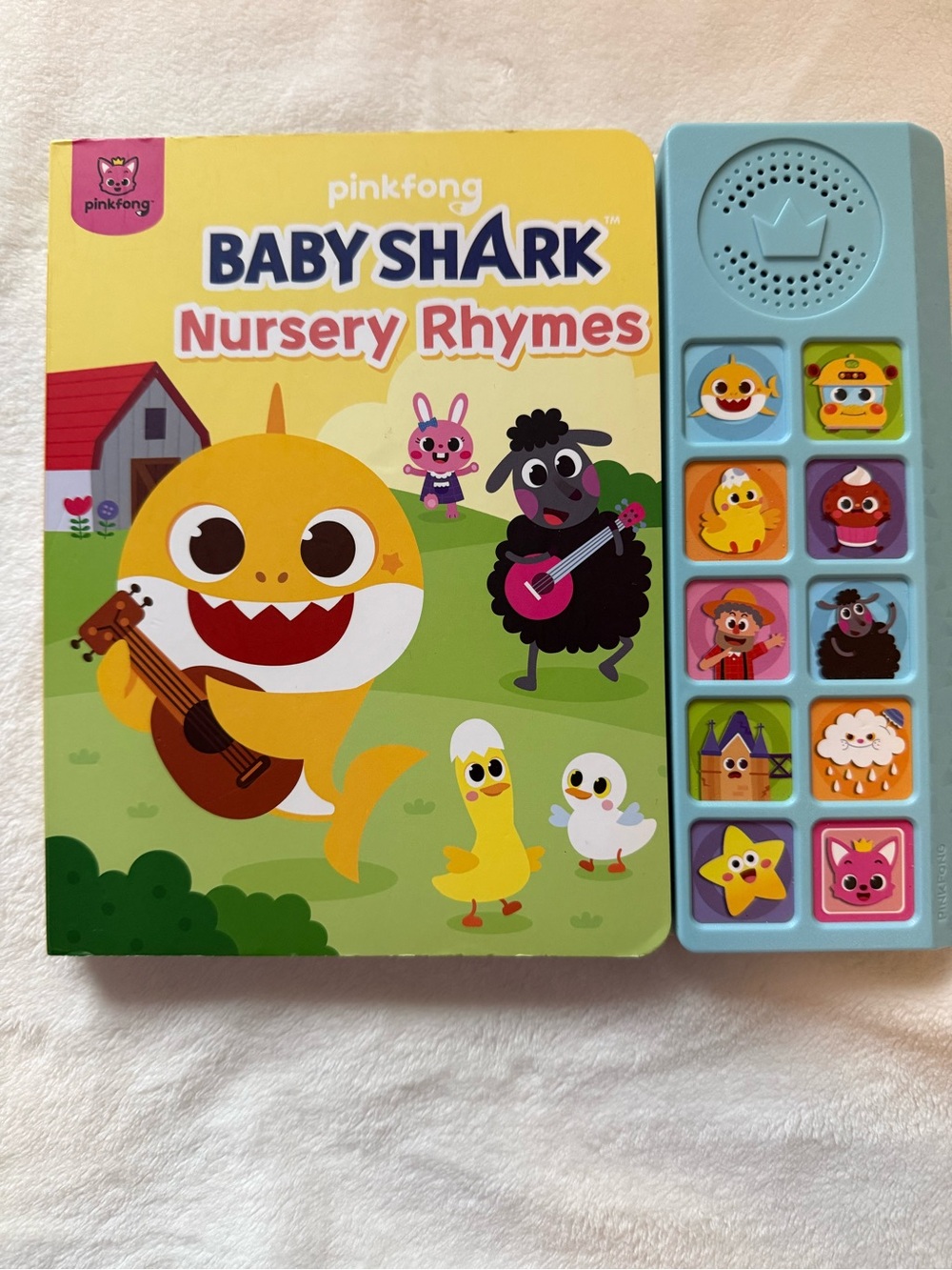 Baby Shark Nursery Rhymes 10 Button Sound Book Learning& Education Toy Pinkfong